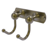  Shadwell Collection 2-Position Multi Hook in Antique Brass, 5-1/2'' W x 4-5/16'' D x 3-3/16'' H