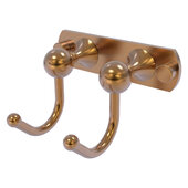  Shadwell Collection 2-Position Multi Hook in Brushed Bronze, 5-1/2'' W x 4-5/16'' D x 3-3/16'' H