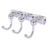  Shadwell Collection 3-Position Multi Hook in Polished Chrome, 8'' W x 4-5/16'' D x 3-3/16'' H