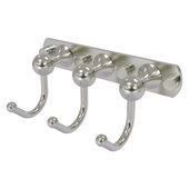  Shadwell Collection 3-Position Multi Hook in Satin Nickel, 8'' W x 4-5/16'' D x 3-3/16'' H