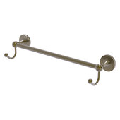  Shadwell Collection 18'' Towel Bar with Integrated Hooks in Antique Brass, 20'' W x 6'' D x 4-1/2'' H