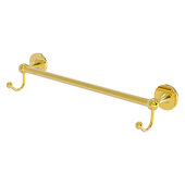  Shadwell Collection 18'' Towel Bar with Integrated Hooks in Polished Brass, 20'' W x 6'' D x 4-1/2'' H