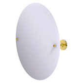  Shadwell Collection Frameless Round Tilt Mirror with Beveled Edge in Polished Brass, 22'' Diameter x 3-3/8'' D x 22'' H