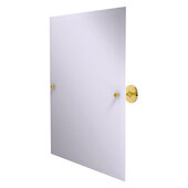  Shadwell Collection Frameless Rectangular Tilt Mirror with Beveled Edge in Polished Brass, 21'' W x 3-3/8'' D x 25'' H