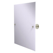  Shadwell Collection Frameless Rectangular Tilt Mirror with Beveled Edge in Polished Nickel, 21'' W x 3-3/8'' D x 25'' H