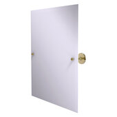  Shadwell Collection Frameless Rectangular Tilt Mirror with Beveled Edge in Unlacquered Brass, 21'' W x 3-3/8'' D x 25'' H