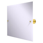  Shadwell Collection Frameless Landscape Rectangular Tilt Mirror with Beveled Edge in Polished Brass, 22'' W x 3-3/8'' D x 26'' H