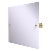  Shadwell Collection Frameless Landscape Rectangular Tilt Mirror with Beveled Edge in Satin Brass, 22'' W x 3-3/8'' D x 26'' H
