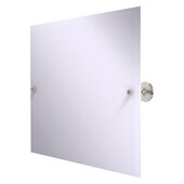 Shadwell Collection Frameless Landscape Rectangular Tilt Mirror with Beveled Edge in Satin Nickel, 22'' W x 3-3/8'' D x 26'' H