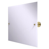  Shadwell Collection Frameless Landscape Rectangular Tilt Mirror with Beveled Edge in Unlacquered Brass, 22'' W x 3-3/8'' D x 26'' H