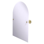  Shadwell Collection Frameless Arched Top Tilt Mirror with Beveled Edge in Satin Brass, 21'' W x 3-3/8'' D x 28-1/2'' H