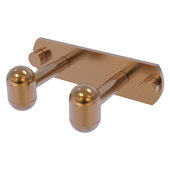  Tango Collection 2-Position Multi Hook in Brushed Bronze, 5-1/2'' W x 3-3/16'' D x 1-5/8'' H
