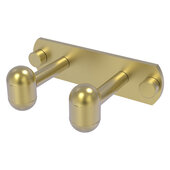  Tango Collection 2-Position Multi Hook in Satin Brass, 5-1/2'' W x 3-3/16'' D x 1-5/8'' H