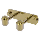  Tango Collection 2-Position Multi Hook in Unlacquered Brass, 5-1/2'' W x 3-3/16'' D x 1-5/8'' H