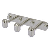  Tango Collection 3-Position Multi Hook in Satin Nickel, 8'' W x 3-3/16'' D x 1-5/8'' H