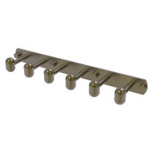  Tango Collection 6-Position Tie and Belt Rack in Antique Brass, 15-1/2'' W x 3-3/16'' D x 1-5/8'' H