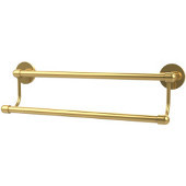  Tango Collection 18 Inch Double Towel Bar, Unlacquered Brass