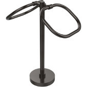  Vanity Top Collection Two Ring Oval Guest Towel Holder, Premium Finish, Oil Rubbed Bronze