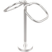  Vanity Top Collection Two Ring Oval Guest Towel Holder, Standard Finish, Polished Chrome