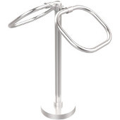  Vanity Top Collection Two Ring Oval Guest Towel Holder, Premium Finish, Satin Chrome