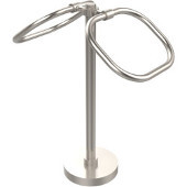  Vanity Top Collection Two Ring Oval Guest Towel Holder, Premium Finish, Satin Nickel