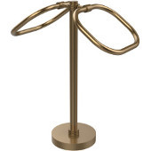  Two Ring Oval Guest Towel Holder, Brushed Bronze