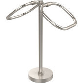  Two Ring Oval Guest Towel Holder, Satin Nickel