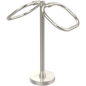  Two Ring Oval Guest Towel Holder, Polished Nickel