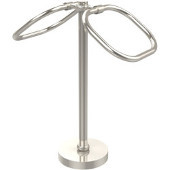  Two Ring Oval Guest Towel Holder, Polished Nickel