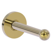  Traditional Collection Retractable Wall Hook in Unlacquered Brass, 2'' Diameter x 3-3/4'' D x 2'' H