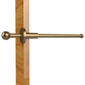  Traditional Retractable Pullout Garment Rod, Brushed Bronze