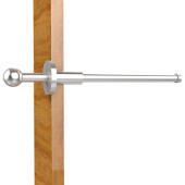  Traditional Retractable Pullout Garment Rod, Satin Chrome