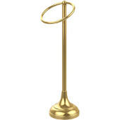  Vanity Top 1 Ring Guest Towel Holder, Unlacquered Brass
