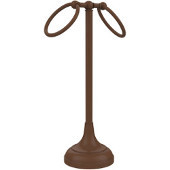  Vanity Top Collection Two Ring Guest Towel Holder, Premium Finish, Rustic Bronze