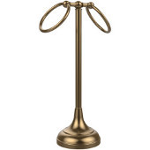  Vanity Top Collection Two Ring Guest Towel Holder, Premium Finish, Brushed Bronze