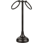  Vanity Top Collection Two Ring Guest Towel Holder, Premium Finish, Oil Rubbed Bronze