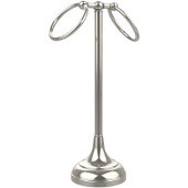  Vanity Top Collection Two Ring Guest Towel Holder, Premium Finish, Polished Nickel