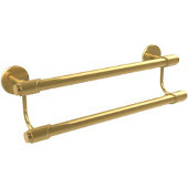  Tribecca Collection 36 Inch Double Towel Bar, Unlacquered Brass