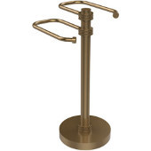  Free Standing Two Arm Guest Towel Holder, Brushed Bronze