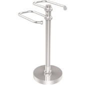  Free Standing Two Arm Guest Towel Holder, Polished Chrome