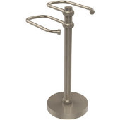  Free Standing Two Arm Guest Towel Holder, Antique Pewter