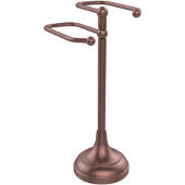  Free Standing Two Arm Guest Towel Holder, Antique Copper