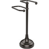  Free Standing Two Arm Guest Towel Holder, Oil Rubbed Bronze