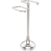  Free Standing Two Arm Guest Towel Holder, Polished Chrome