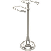  Free Standing Two Arm Guest Towel Holder, Polished Nickel