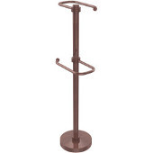  Free Standing Two Roll Toilet Tissue Stand, Antique Copper