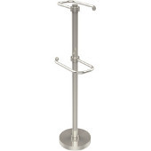  Free Standing Two Roll Toilet Tissue Stand, Polished Nickel