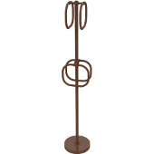  Towel Stand with 4 Integrated Towel Rings, Antique Bronze