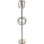  Towel Stand with 4 Integrated Towel Rings, Antique Pewter
