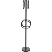  Towel Stand with 4 Integrated Towel Rings, Oil Rubbed Bronze